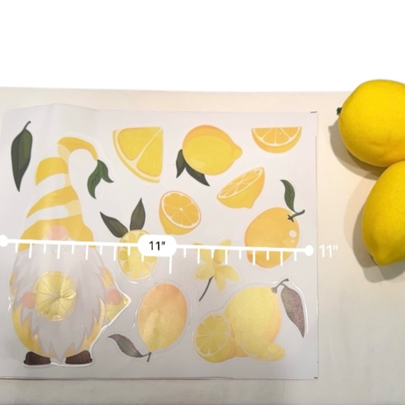 Gnome and Lemon Decal Stickers - Picture 3 of 3